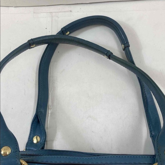 Coach Lindsay Blue Bag Tote Purse Limited Edition Rare Retail $599 - Picture 2 of 4